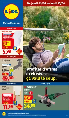 Prévisualisation de LIDL catalogue les bonnes affaires de la semaine du magasin LIDL formulaire valide 09/04/2026
