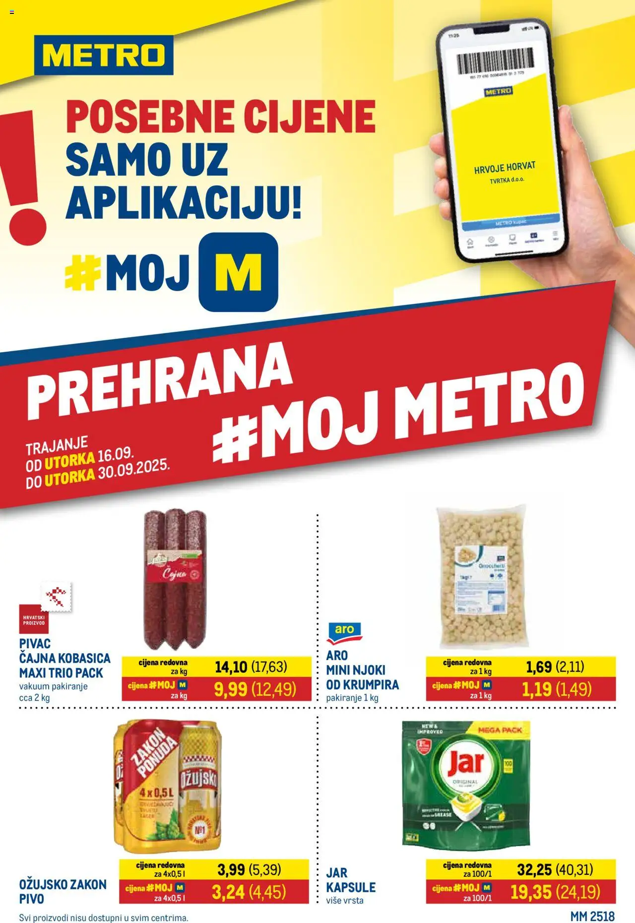 Metro aktualni Katalog vrijedi od 16.09.2025 - tjedna akcija broj stranice 1