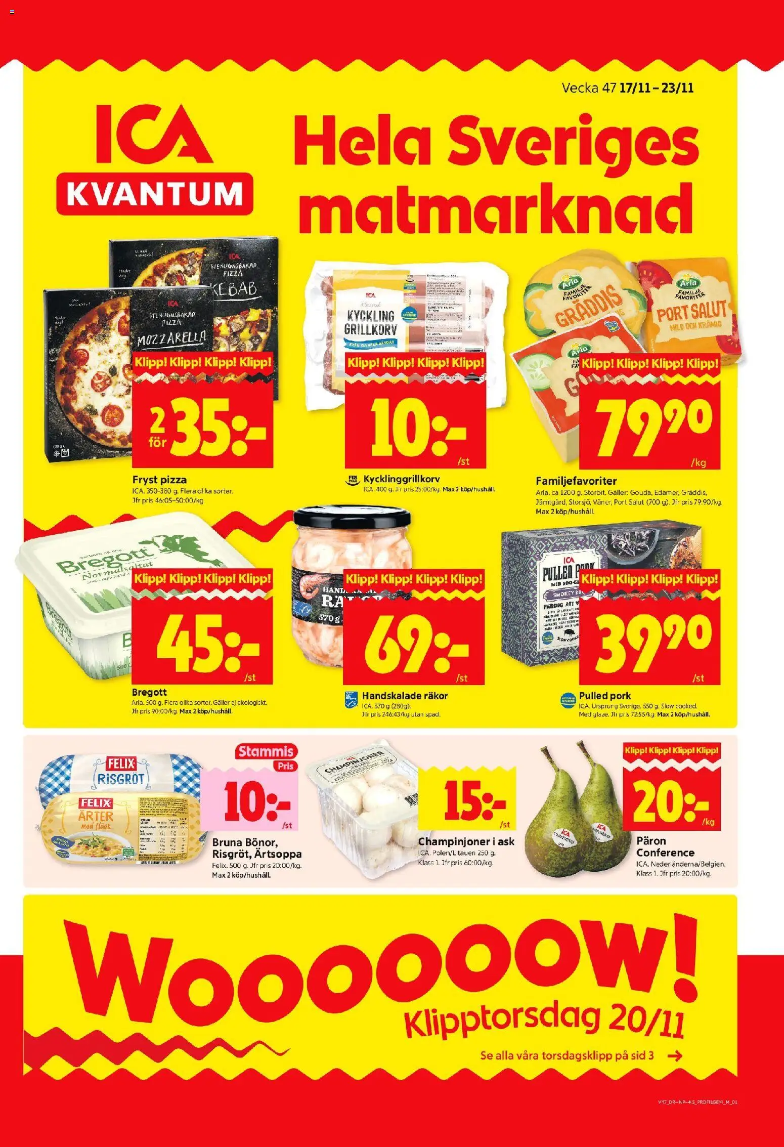 Förhandsgranska reklamblad Aktuella reklamblad ICA Kvantum från butik ICA Kvantum gäller från 17/11/2025