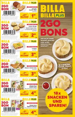 Vorschau der Angebote: Billa 2Go Bons gültig ab 09.10.2025