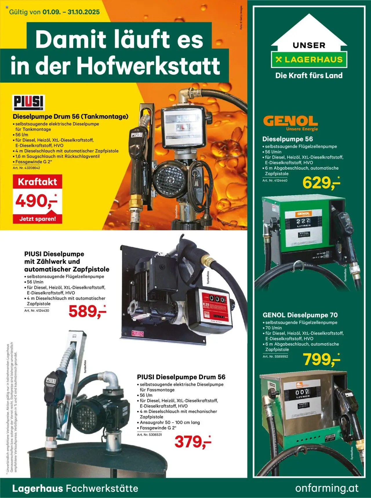  Lagerhaus Hofwerkstaette ab (01.09.2025 - 31.10.2025) - Seite 1