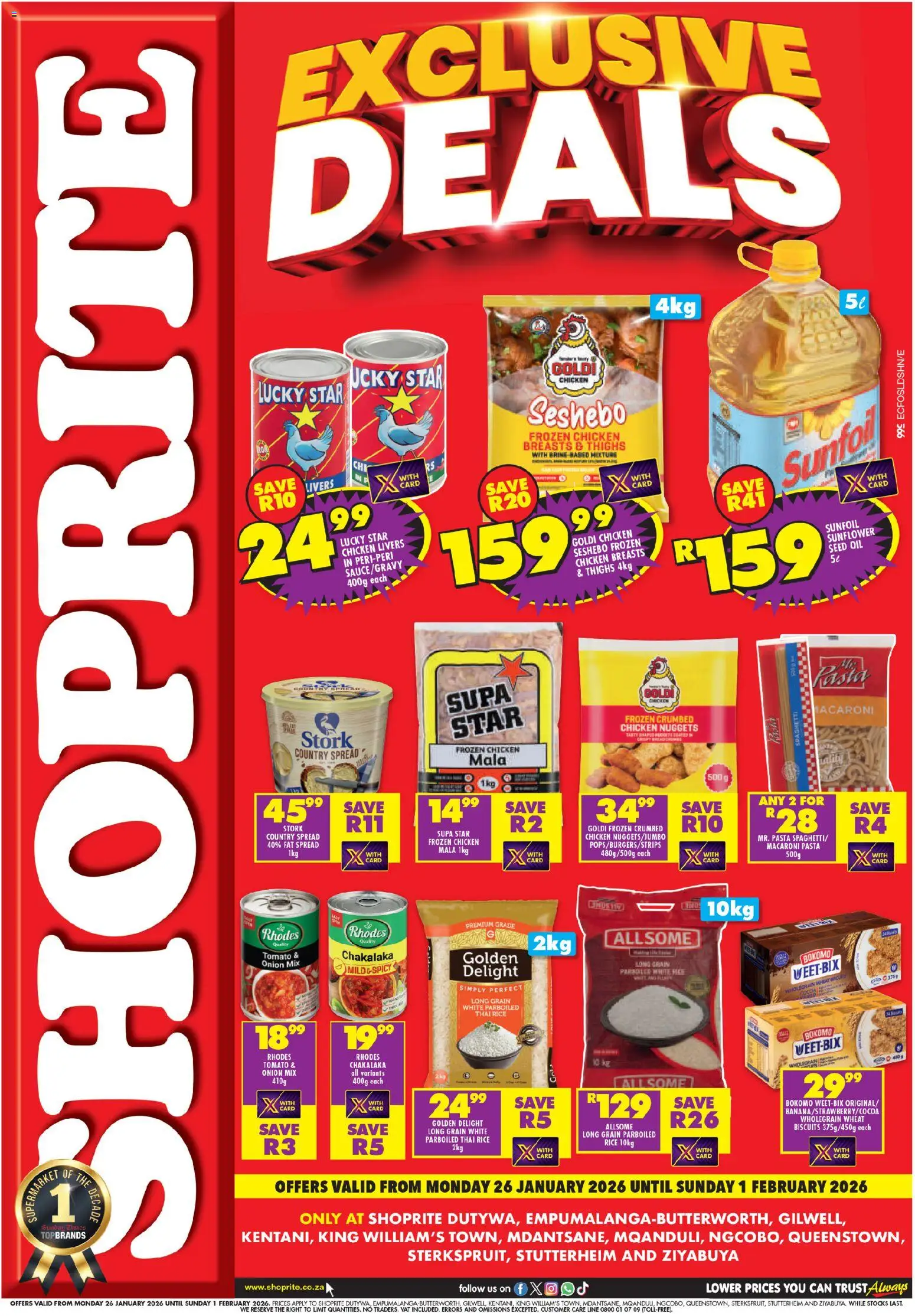 Preview of Shoprite flyer valid from 26/01/2026