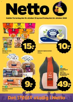 Eksempel på tilbudsavis Tilbudsavis fra butik Netto gyldig fra 18/10/2025