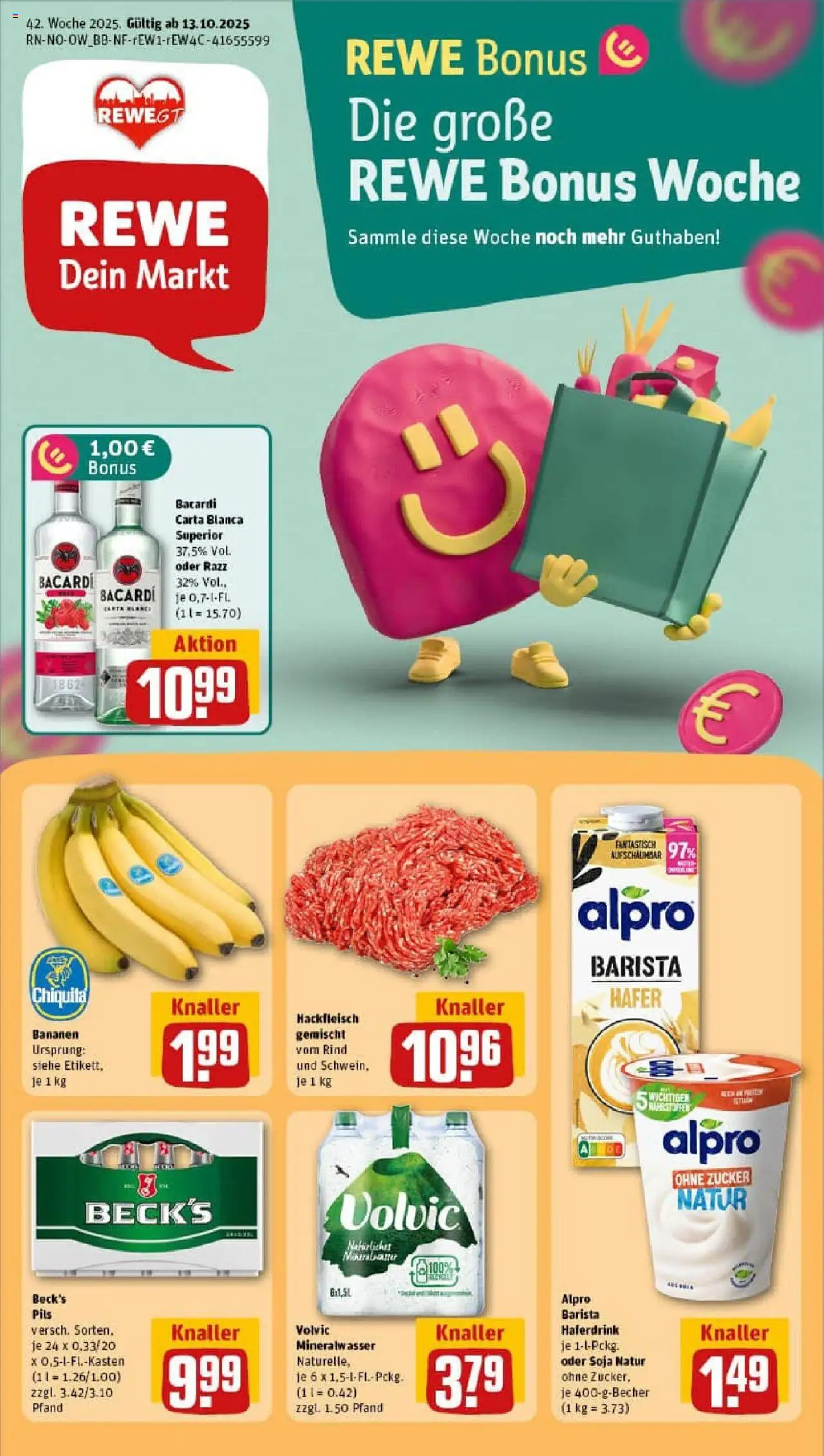 REWE Prospekt ab 13.10.2025 nächste Woche - Prospekt Gütersloh	