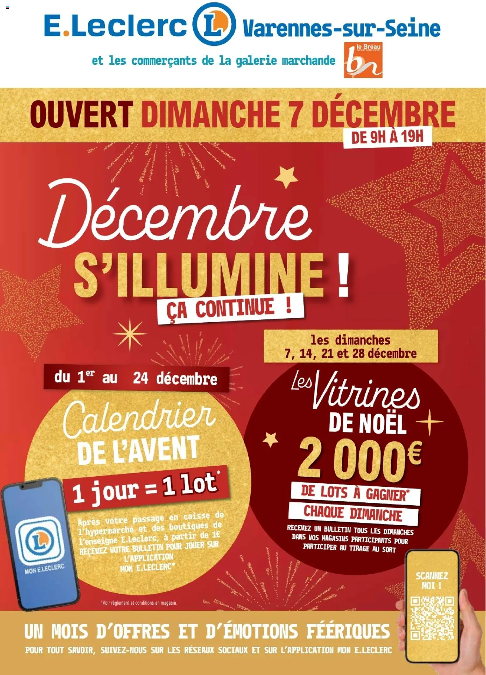 Prévisualisation de Décembre s'illumine du magasin E.Leclerc formulaire valide 01/12/2025