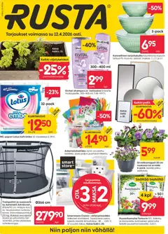 Kaupan Rusta Rusta tarjoukset esikatselu, voimassa 07/04/2026