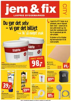 Eksempel på tilbudsavis Jem & fix - Tilbudsavis uge 13 fra butik Jem & fix gyldig fra 22/03/2026