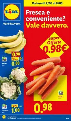 Anteprima dell'opuscolo Lidl volantino Fresca e conveniente dal negozio Lidl valido da 02/03/2026