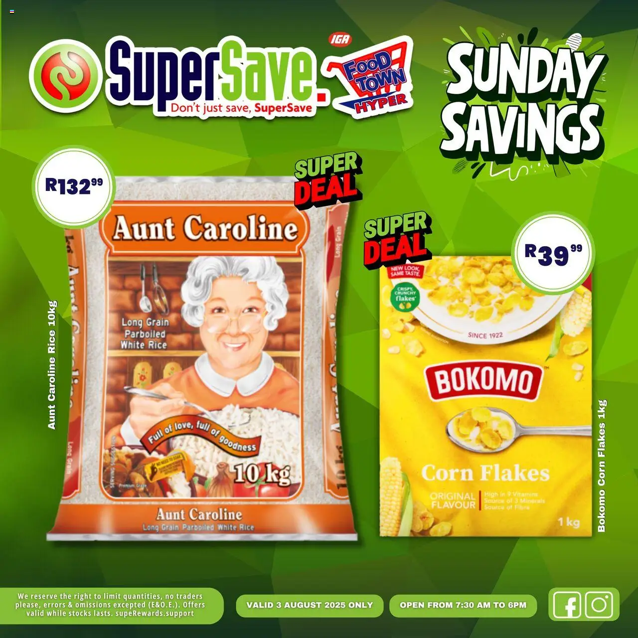 Super Save Sunday Deals from 03/08 - 03/08/2025 > Promotions