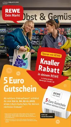 Vorschau von dem Prospekt des Geschäftes Rewe, gültig ab dem 17.11.2025
