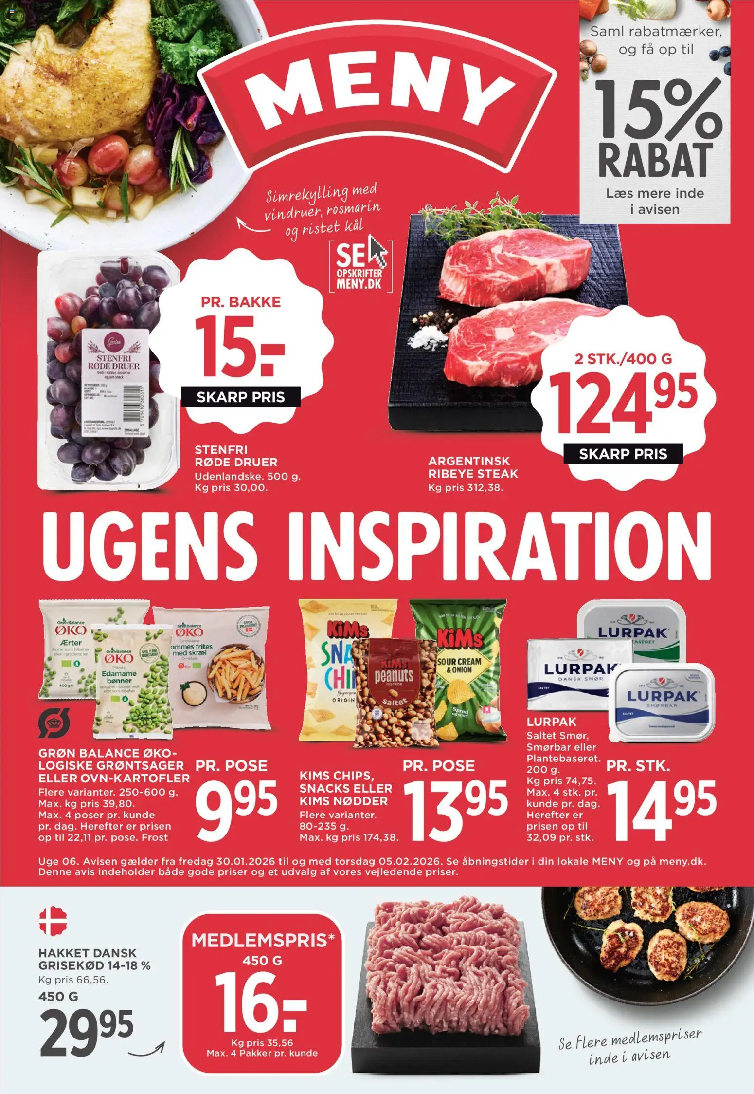 Eksempel på tilbudsavis Tilbudsavis fra butik Meny gyldig fra 30/01/2026