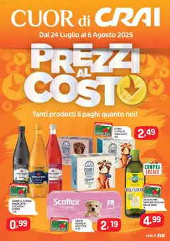 Anteprima dell'opuscolo Volantino Cuor di Crai dal negozio CRAI valido da 24/07/2025