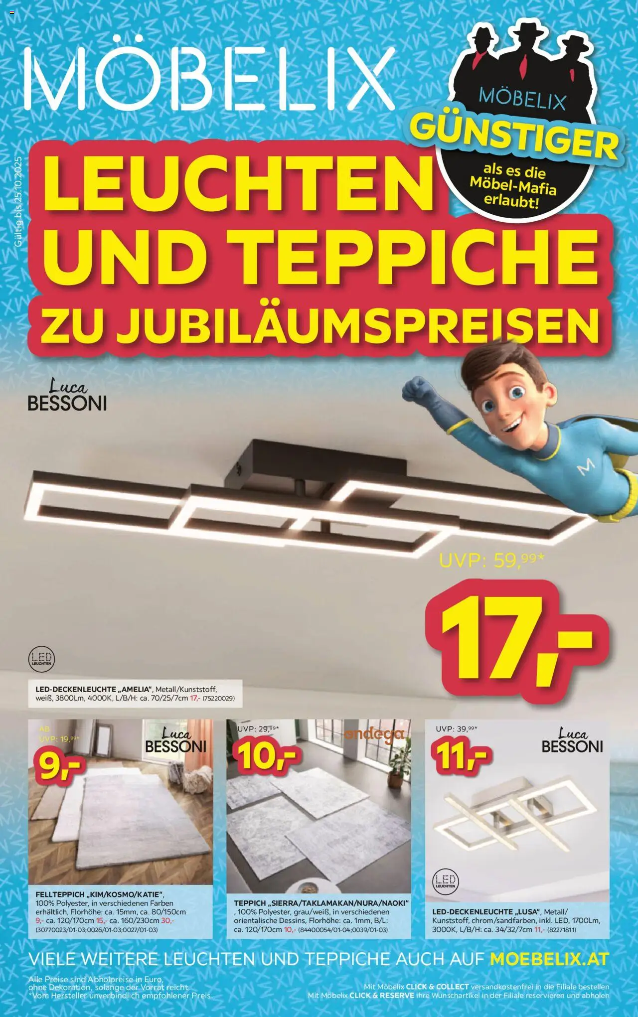 Möbelix Leuchten und Teppiche ab (21.10.2025 - 25.10.2025) - Seite 1