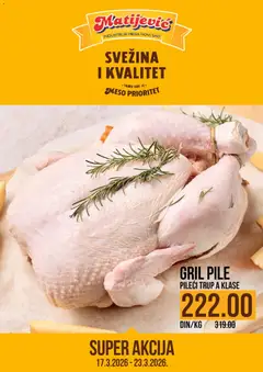 Pregled Matijevic kataloga - važi od 17.03.2026
