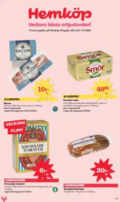 Förhandsgranska reklamblad Aktuella reklamblad Hemköp från butik Hemköp gäller från 23/02/2026
