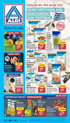 Vorschau von dem Prospekt des Geschäftes Aldi, gültig ab dem 18.08.2025