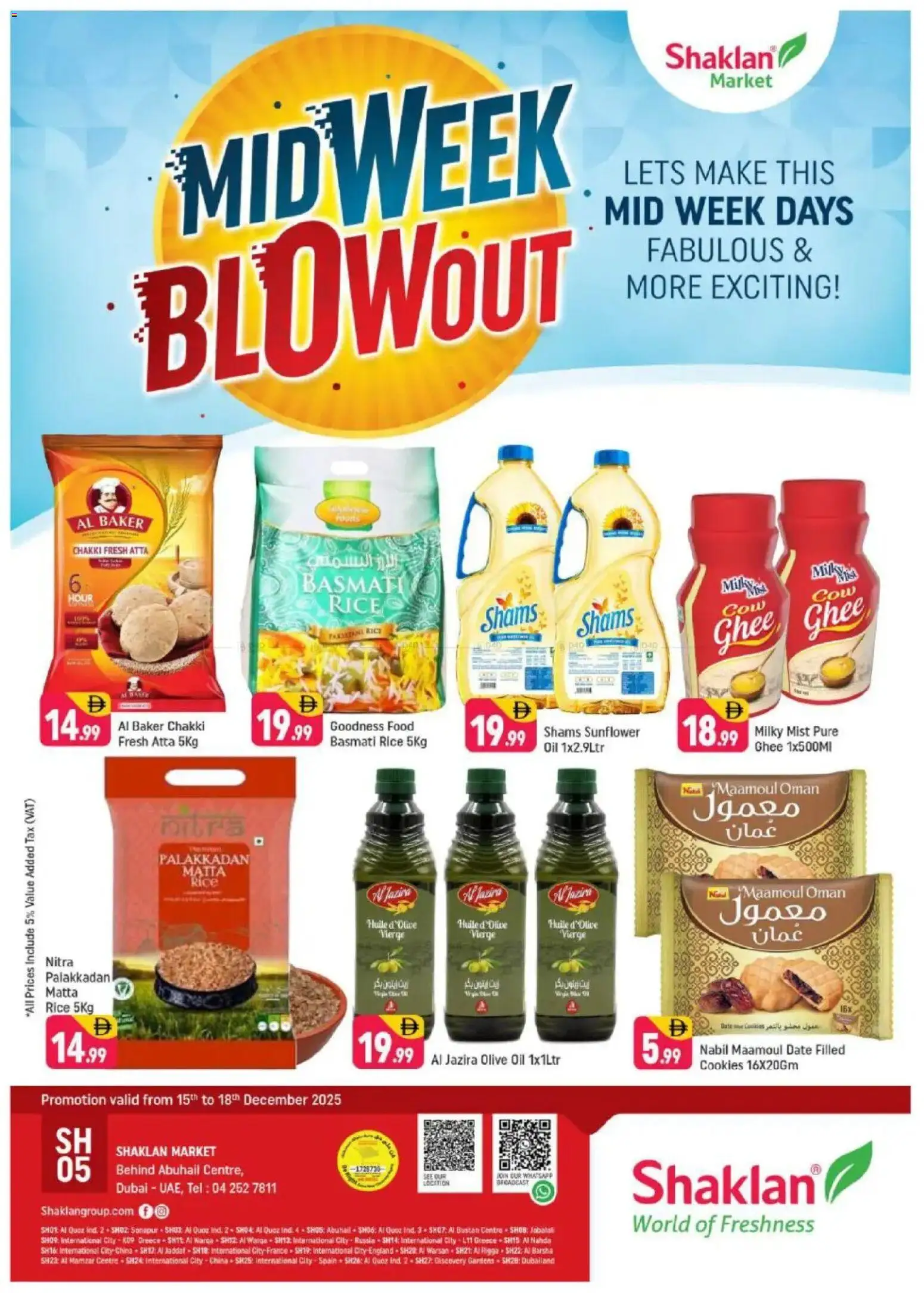 Preview of the catalogue Midweek Blow Out - Behind Abu Hail Centre of store Shaklan valid from 15 Dec, 2025