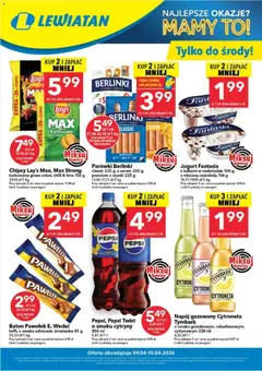 Pogląd gazetki "Lewiatan gazetka - W wielopakach taniej" ze sklepu Lewiatan ważnej od 09.04.2026