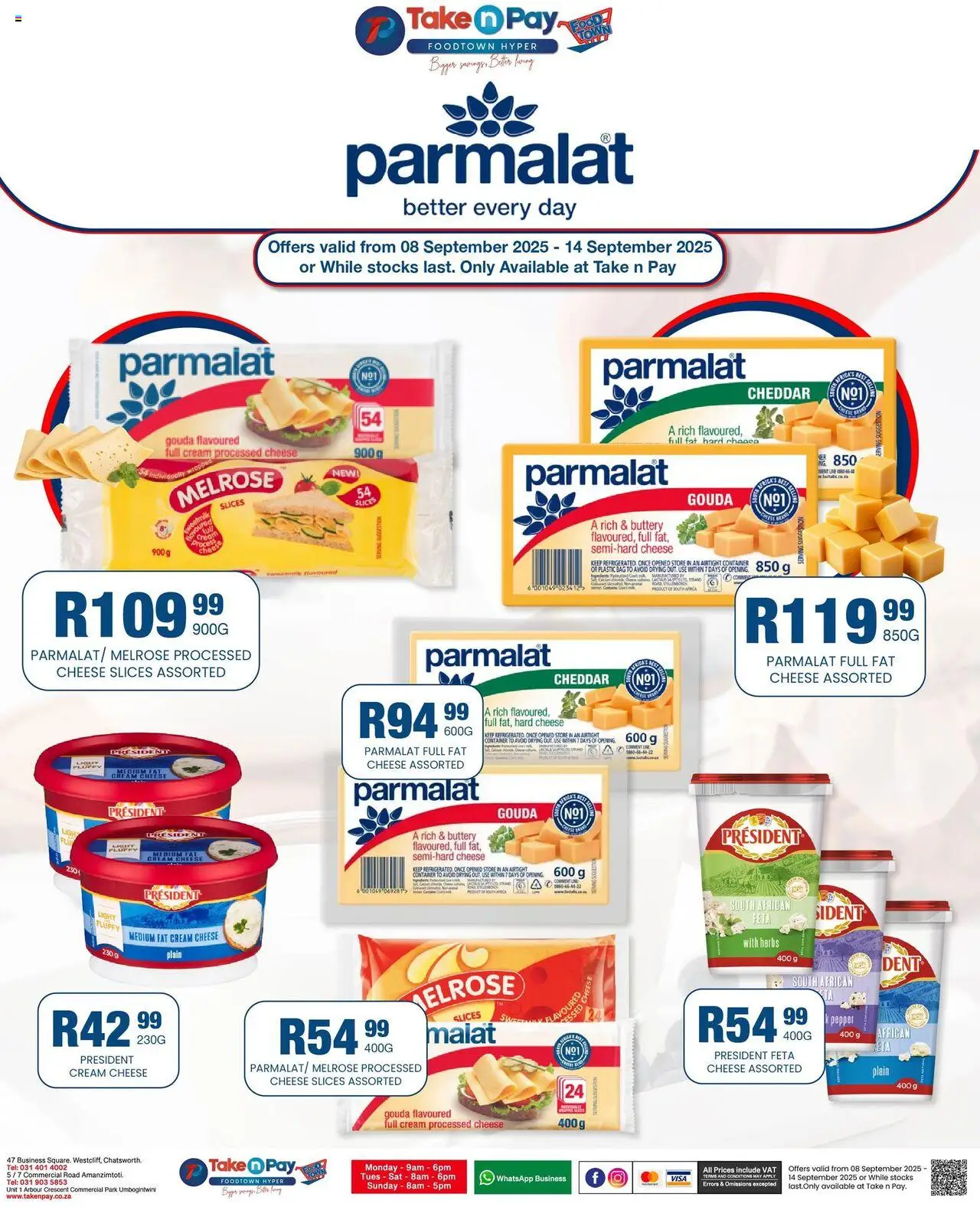 Take n Pay Big Cheese Savings! from 08/09 - 14/09/2025 > Promotions