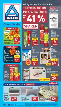 Vorschau von dem Prospekt des Geschäftes Aldi, gültig ab dem 04.08.2025