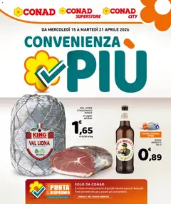 Anteprima dell'opuscolo Conad volantino Convenienza Più Lazio dal negozio Conad valido da 15/04/2026