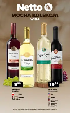 Pogląd gazetki "Wina" ze sklepu Netto ważnej od 15.09.2025