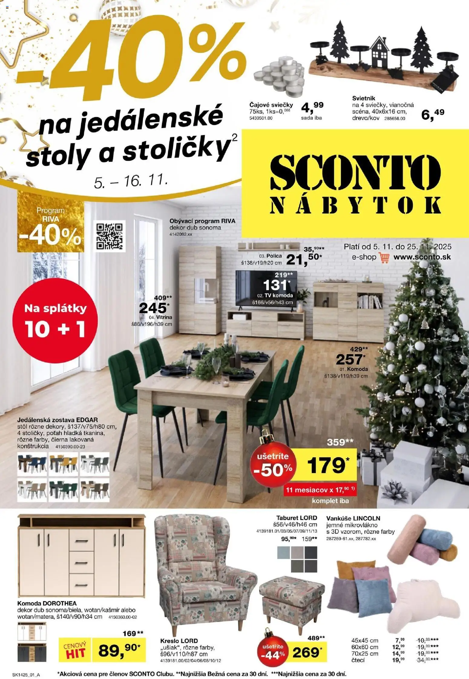 Náhľad Sconto nábytok letáku platného od 05.11.2025