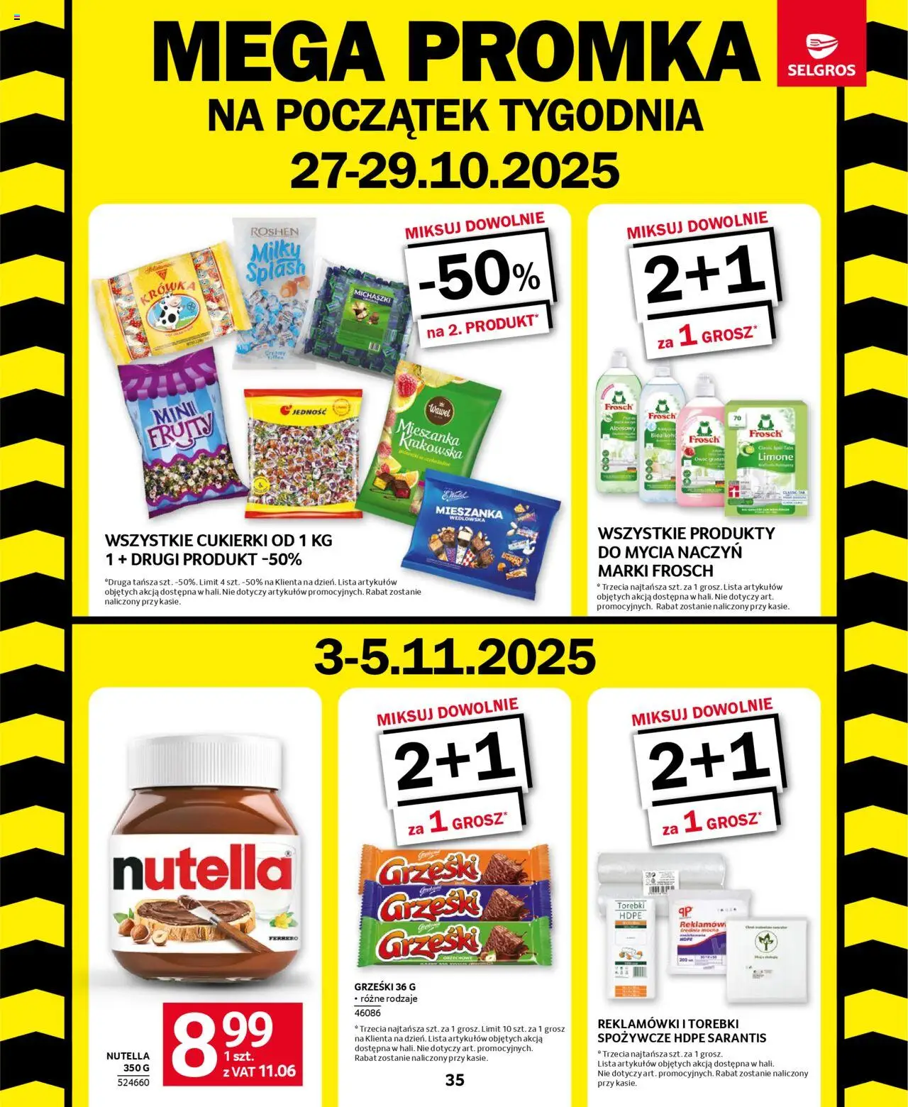 Selgros cash&carry Mega Promka od 27.10.2025 - Nowa Gazetka - Numer strony 1