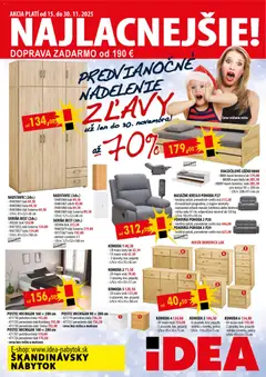 Náhľad IDEA nábytok letáku platného od 15.11.2025