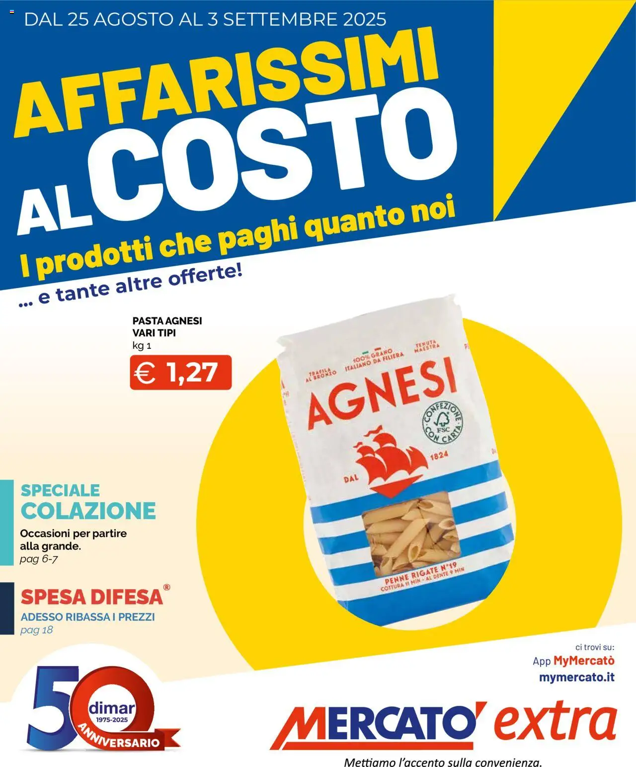 Volantino Mercatò valido da 25/08/2025 numero di pagina 1