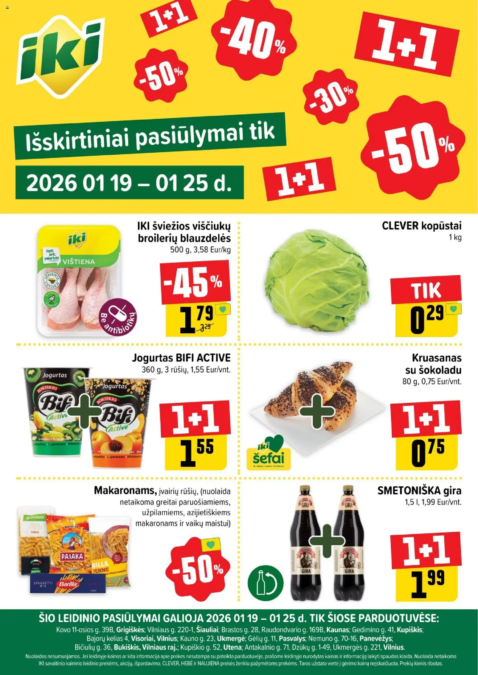 IKI parduotuvės leidinio Leidinys - Specialūs pasiūlymai IKI parduotuvės klientams galiojančio nuo 2026.01.19 peržiūra