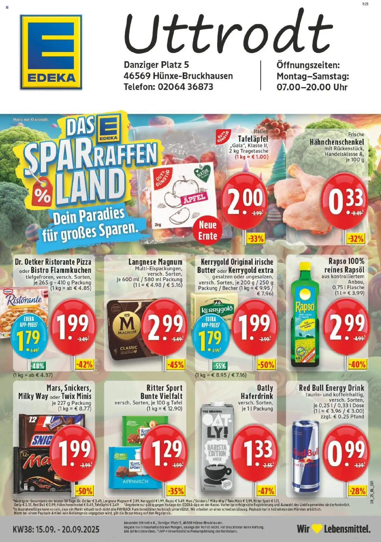 EDEKA Prospekt ab 14.09.2025 - Prospekt Hünxe-Bruckhausen Online