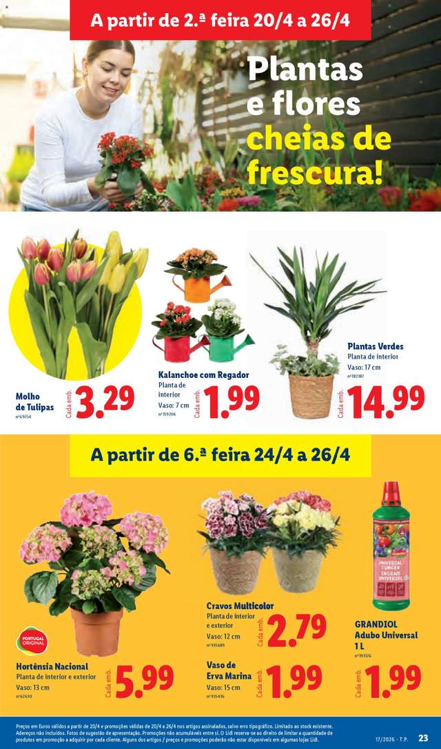 Novo folheto Lidl a partir de 20/04