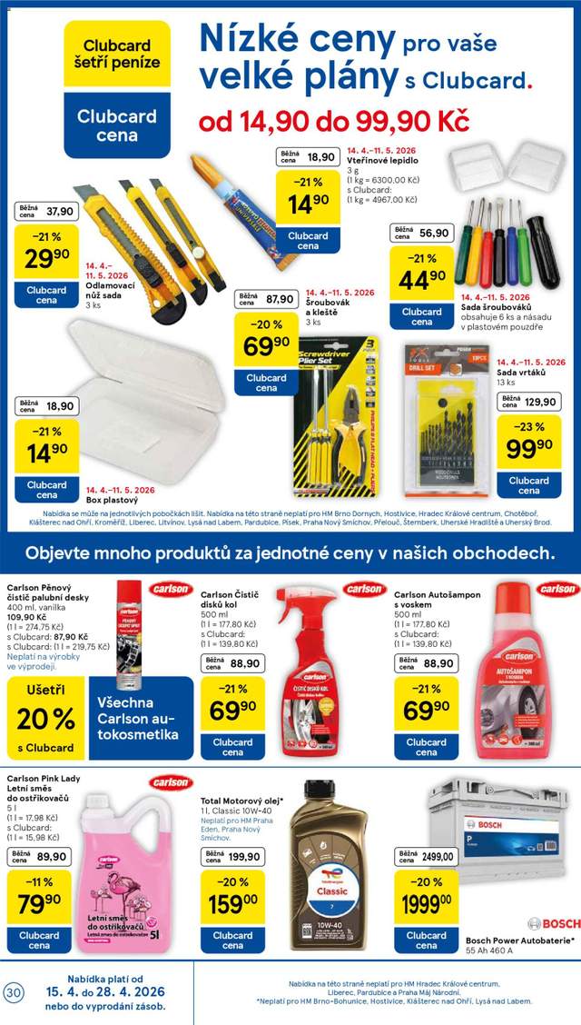 Nový Tesco leták od 15.04.