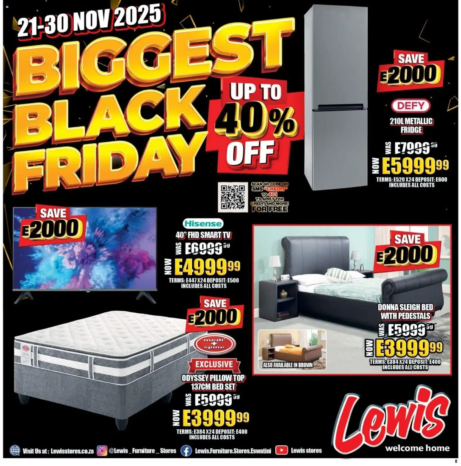 Preview of Lewis Stores flyer valid from 21/11/2025