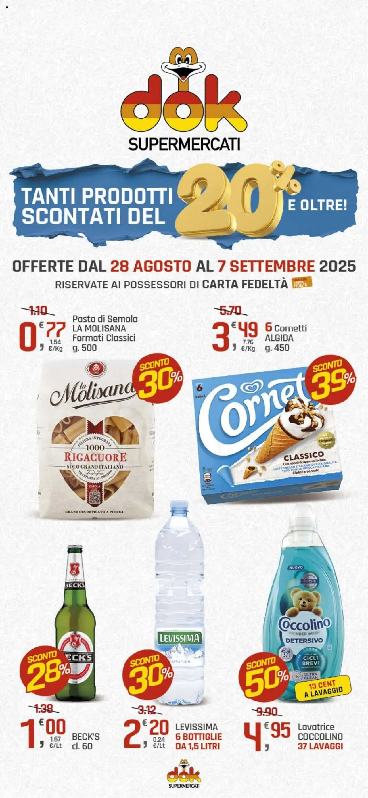 Volantino DOK valido da 28/08/2025 numero di pagina 1