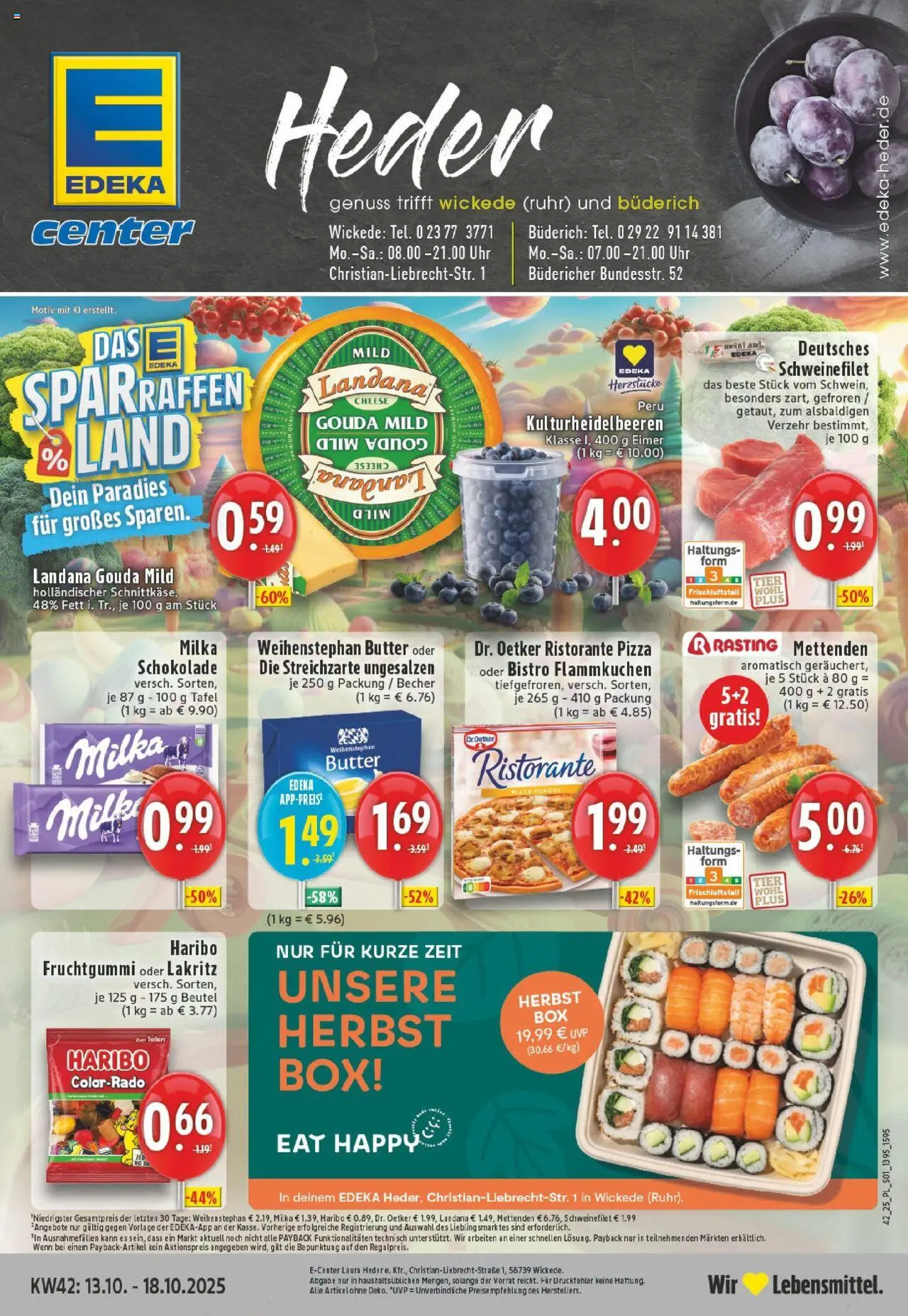 EDEKA Prospekt ab 13.10.2025 - Prospekt Wickede Online