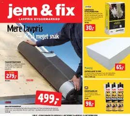 Eksempel på tilbudsavis Tilbudsavis fra butik Jem & fix gyldig fra 07/09/2025