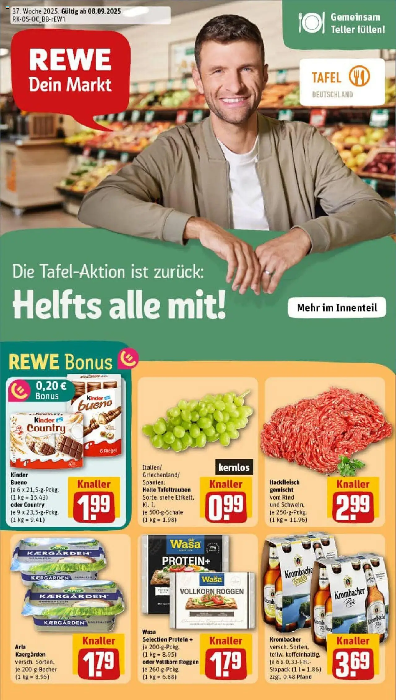 REWE Prospekt ab 07.09.2025 nächste Woche - Prospekt Berlin / Steglitz	