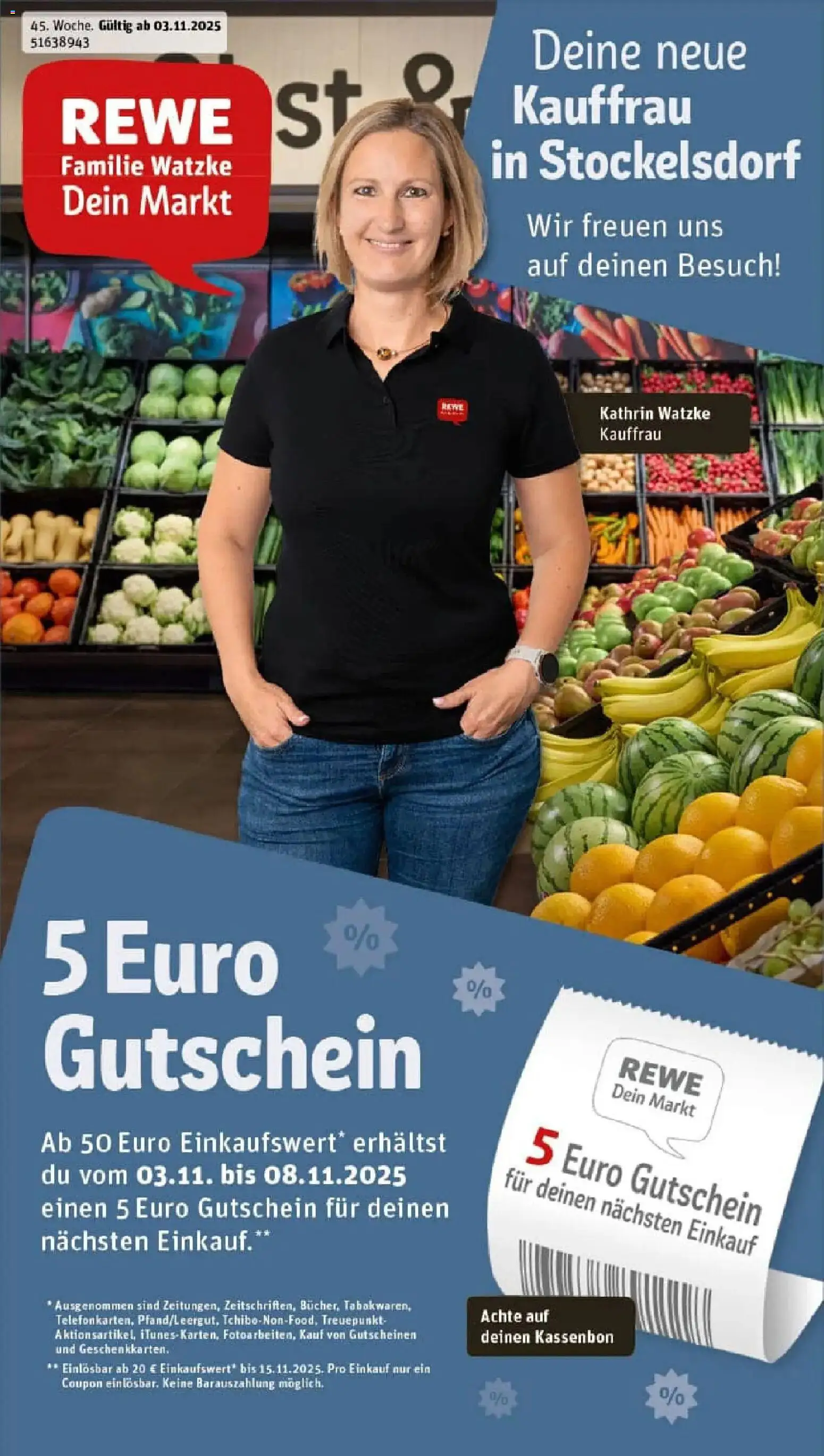 Vorschau von dem Prospekt des Geschäftes Rewe, gültig ab dem 02.11.2025
