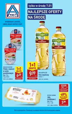 Pogląd gazetki "Tylko w środę" ze sklepu Aldi ważnej od 07.01.2026