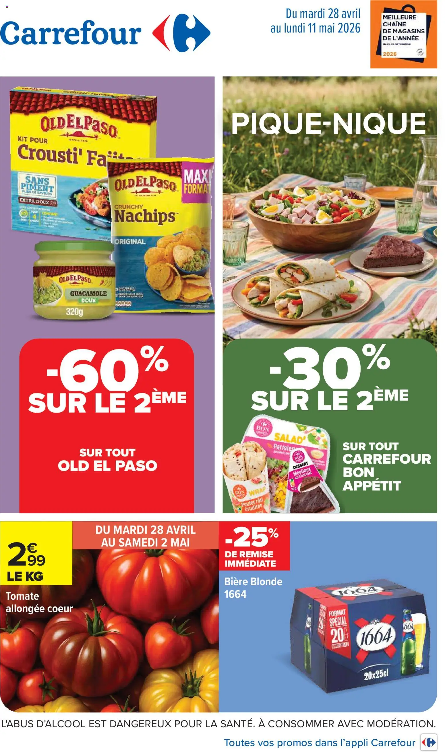 Prévisualisation de Carrefour Pique-nique du magasin Carrefour formulaire valide 28/04/2026