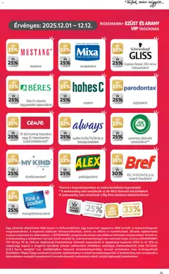 Rossmann - Akciós újság Rossmann megtekintése, amely érvényes 2025.12.01.-től | Oldal: 25