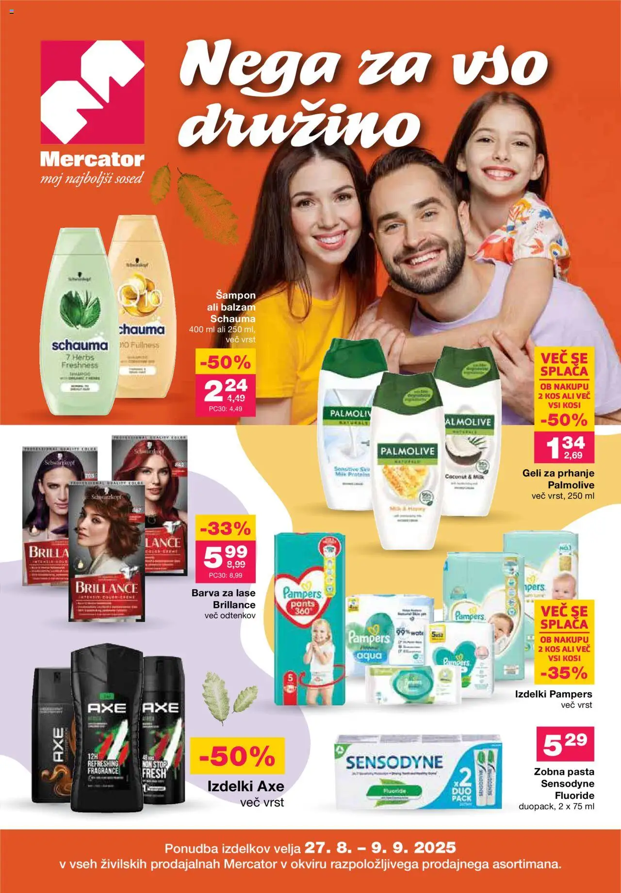 Mercator Katalog nega za vso družino od 27.08.2025 - aktualna ponudba - stran 1