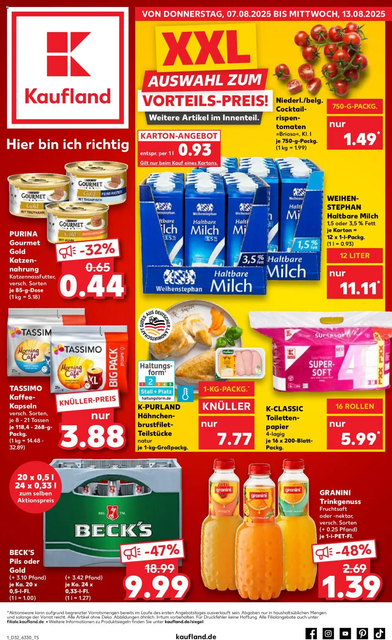 Kaufland DE shop DE Folder Hamburg geldig vanaf 07-08-2025 - Paginanummer 1