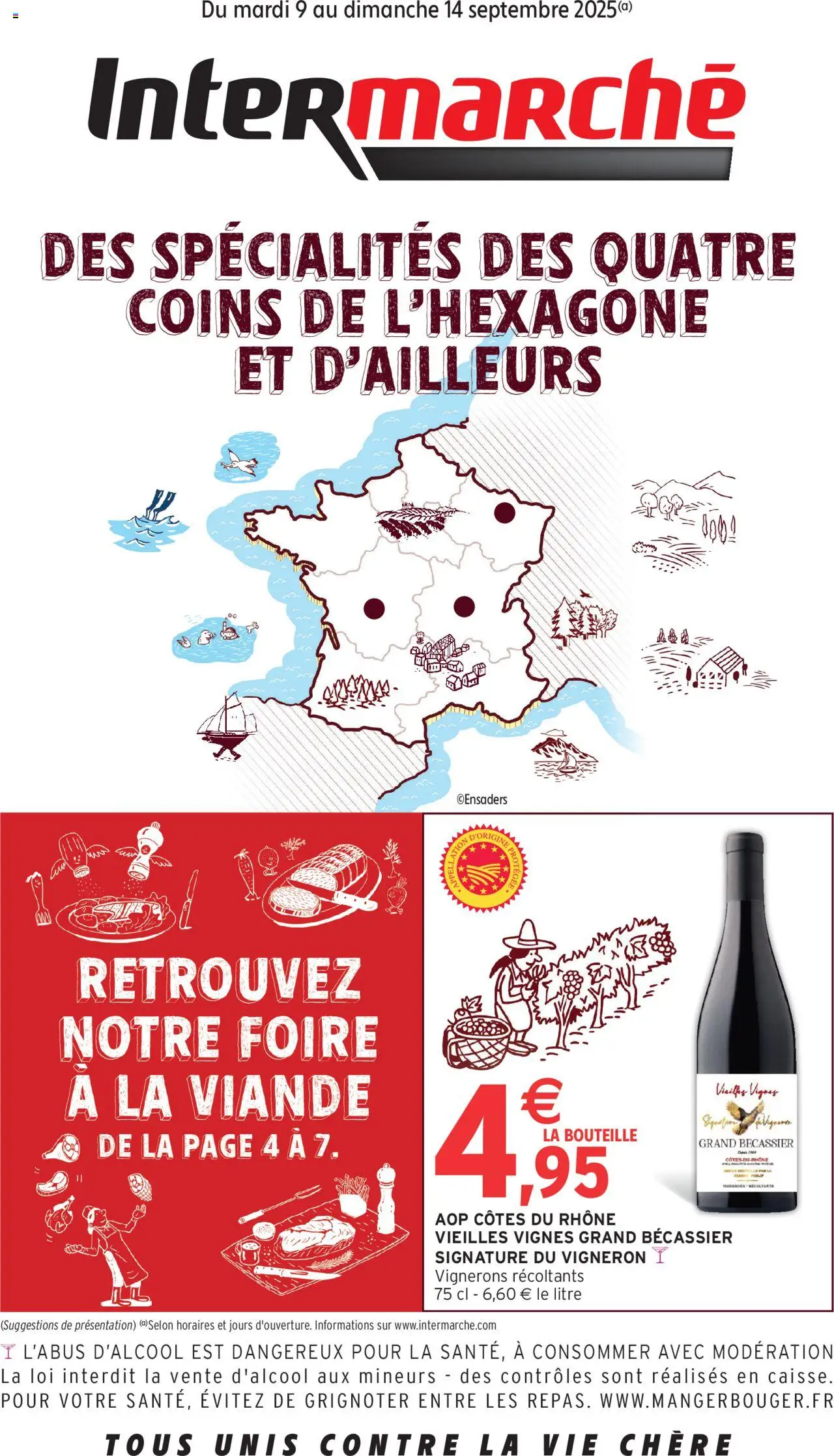 Catalogue: sélection de notre région spécial foire à la viande de la boutique Intermarché valable du 09/09/2025 - Page numéro 1