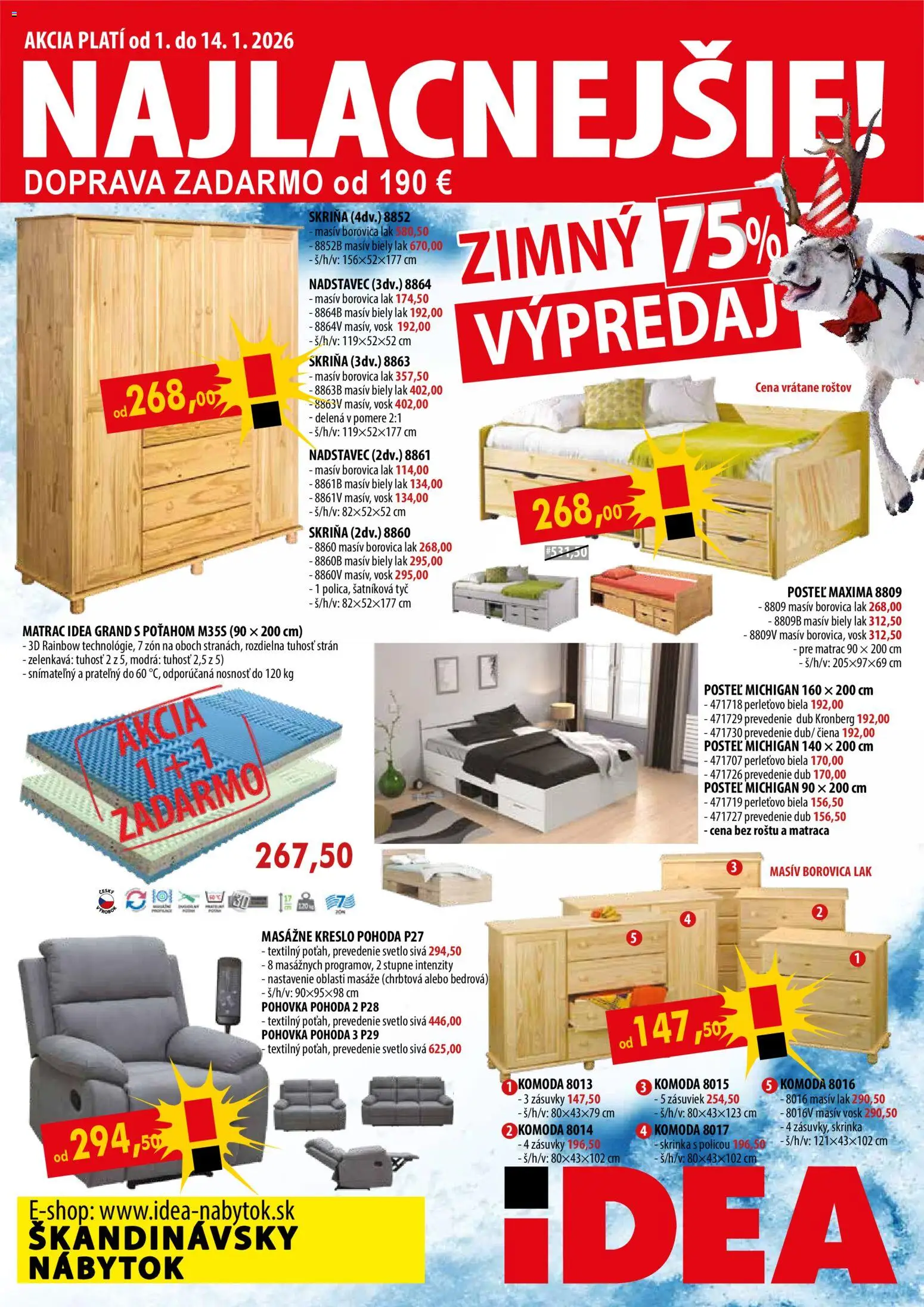 Náhľad IDEA nábytok letáku platného od 01.01.2026