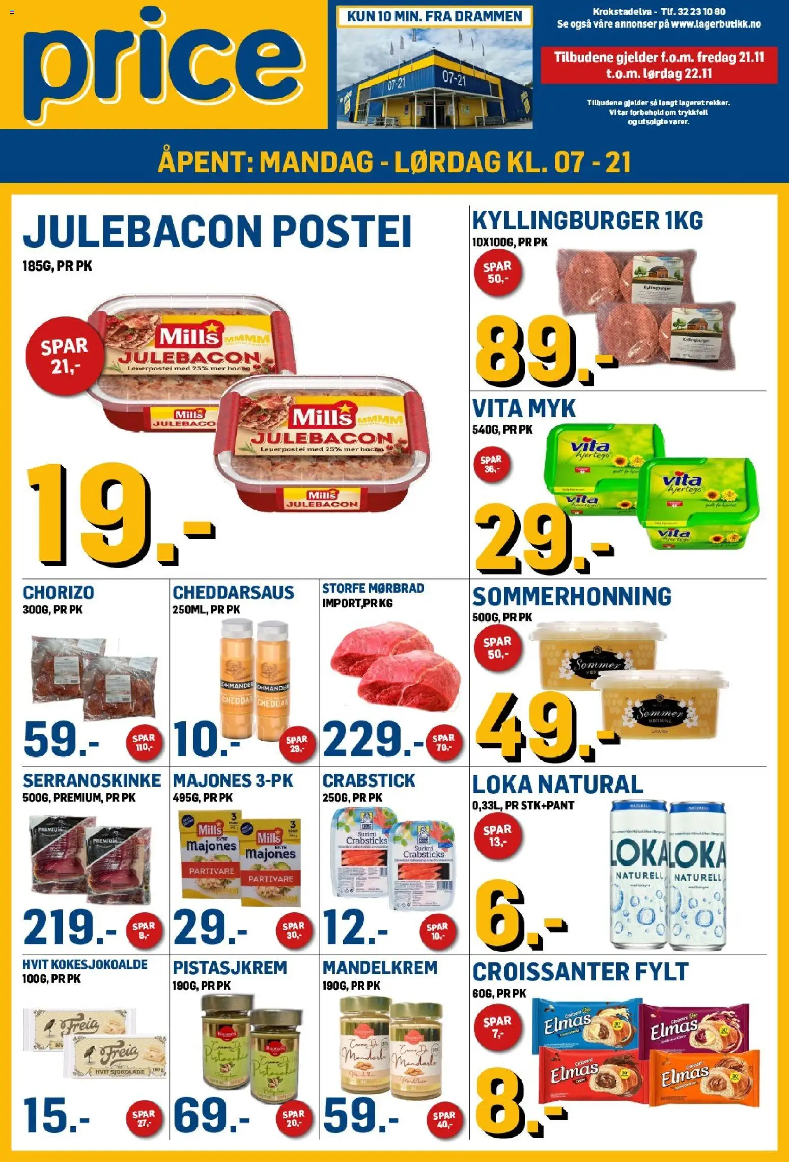 Forhåndsvis Kundeavis fra butikk Price Lagerbutikk gyldig fra 21/11/2025