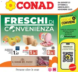 Anteprima dell'opuscolo Volantino Piemonte dal negozio Conad valido da 23/10/2025