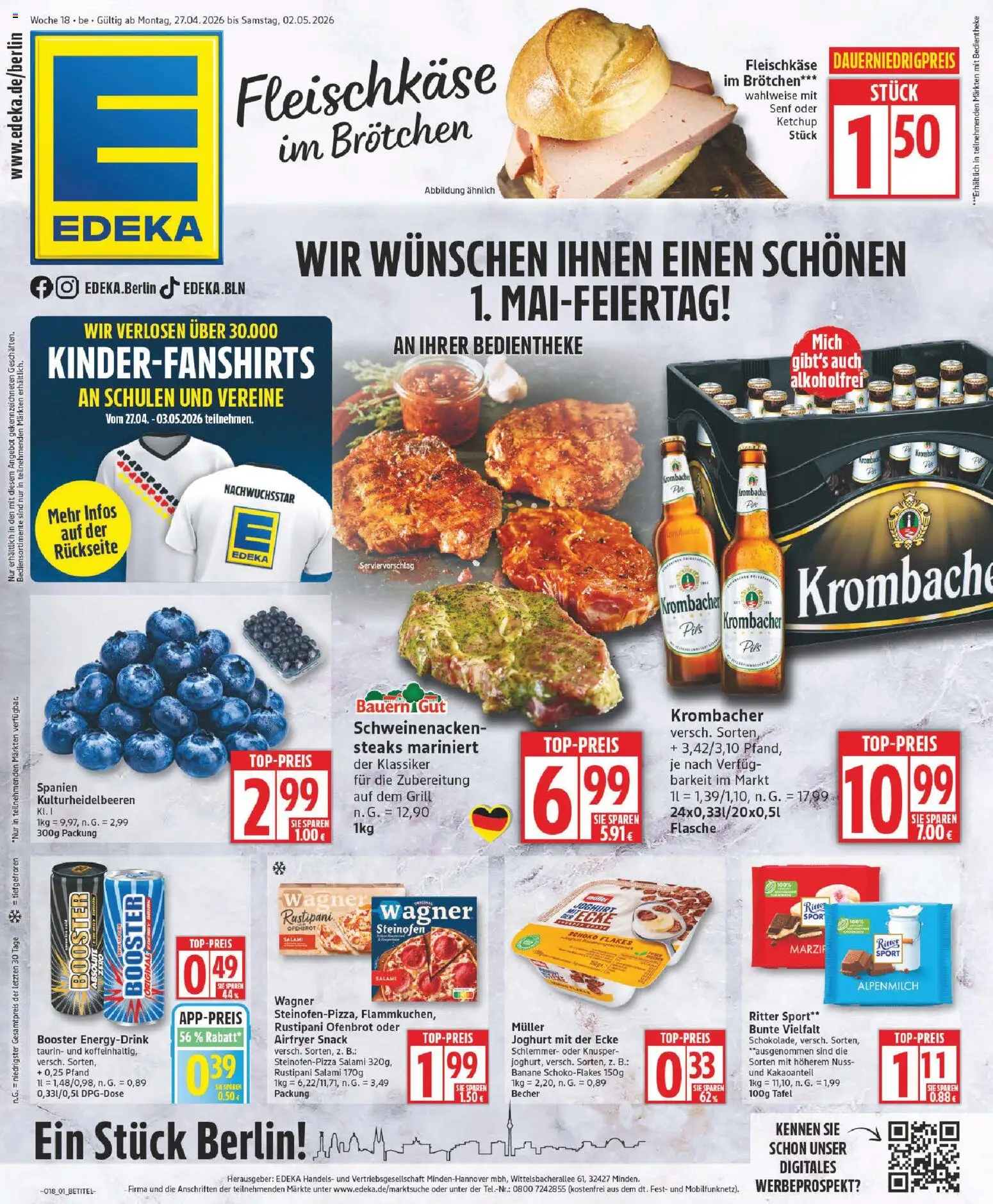 Vorschau von dem Prospekt des Geschäftes Edeka, gültig ab dem 27.04.2026